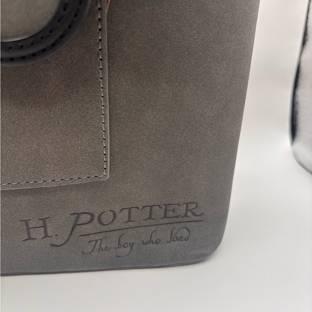 Loungefly Harry Potter Convertible Mini Backpack Gray Red READ - Picture 3 of 14